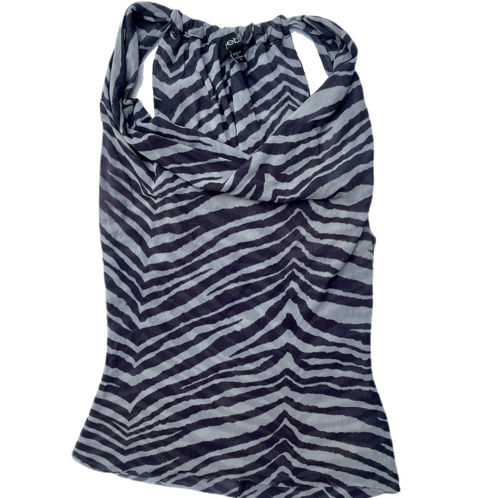 Bebe Zebra Halter Top - Picture 2 of 4